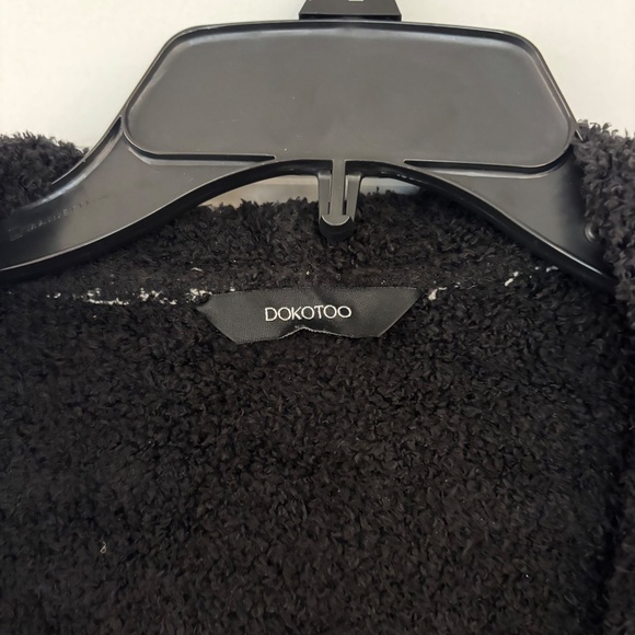 Amazon Dokotoo Womens Plaid Shacket Jacket Long Sleeve Button Down Fleece Hooded - Picture 4 of 9